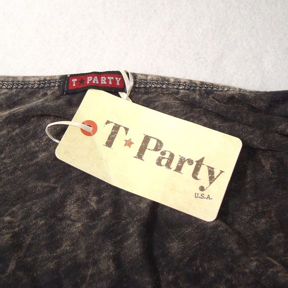 NWT T-PARTY Black Brown Long Line Waterfall Front Lace Accent Cardigan Size 1X - Picture 2 of 12